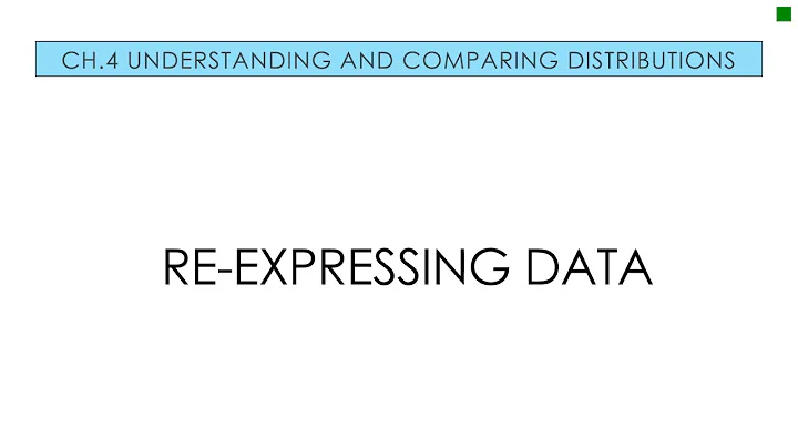Applied Stats 4.4 Re-expressing Data