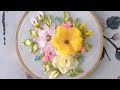 Ribbon Embroidery Craft Flowers Design