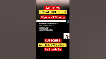 Most 🔥 important question of Cyber Security | EMRS 2025 ICT BY SHAKIR SIR #emrs2025 #exam  #shorts