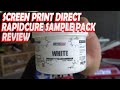 Quick review on the Rapid Cure ink from Screen Print Direct