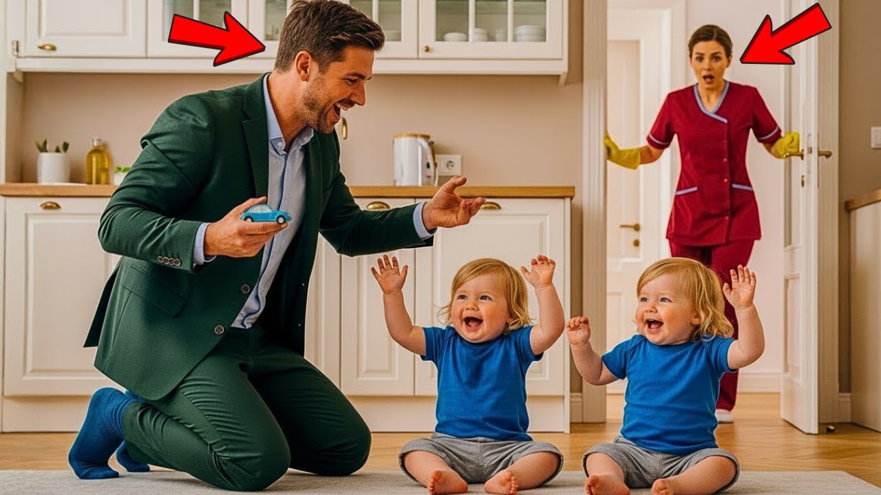 💥“FAXINEIRA LEVA GÊMEOS AO TRABALHO — E O MILIONÁRIO FAZ ALGO QUE DEIXA TODOS SEM PALAVRAS!”