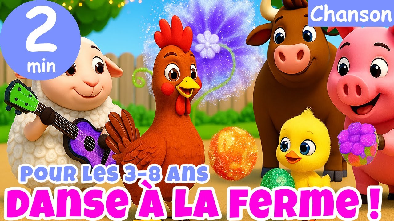 🎵🐥 Chansons de la Ferme pour Enfants – Danse avec les Animaux ! 🐷🎶 ...