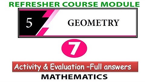 7th refresher course module maths unit5 geometry with answerkey |  7th std maths refresher course