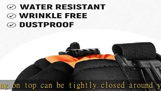 NEEWER Camera Lens Pouch (4 Packs, 4 Sizes) Thick Protective Bag with Drawstring Design, Orange Int screenshot 4