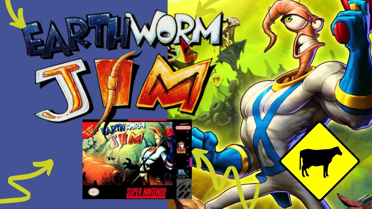 EARTHWORM JIM🚀| SNES 🪱🐄