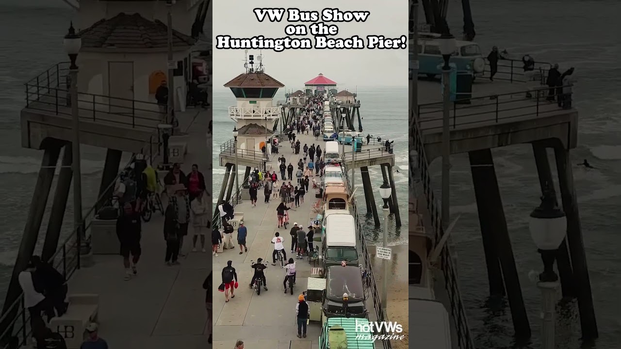 VW Bus Show on the Huntington Beach Pier! Köwabunga Van Klan