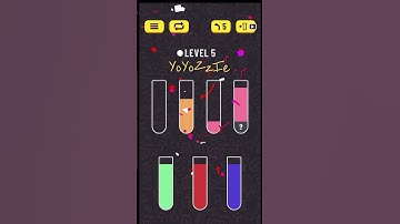 Water Sort Puzzle Level 5 & 6, Walkthrough 🧪🧪🧪, #shorts
