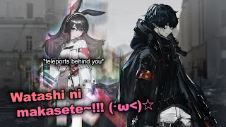 April teleports around the map with epic music