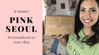 Pink Seoul #kbeauty personalized beauty subscription box unboxing