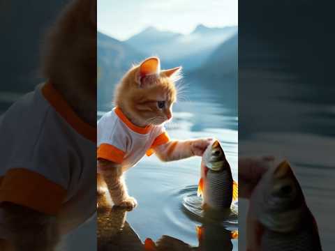 Ловлю рыбку!🥰 #симбочка #симба #рыбалка