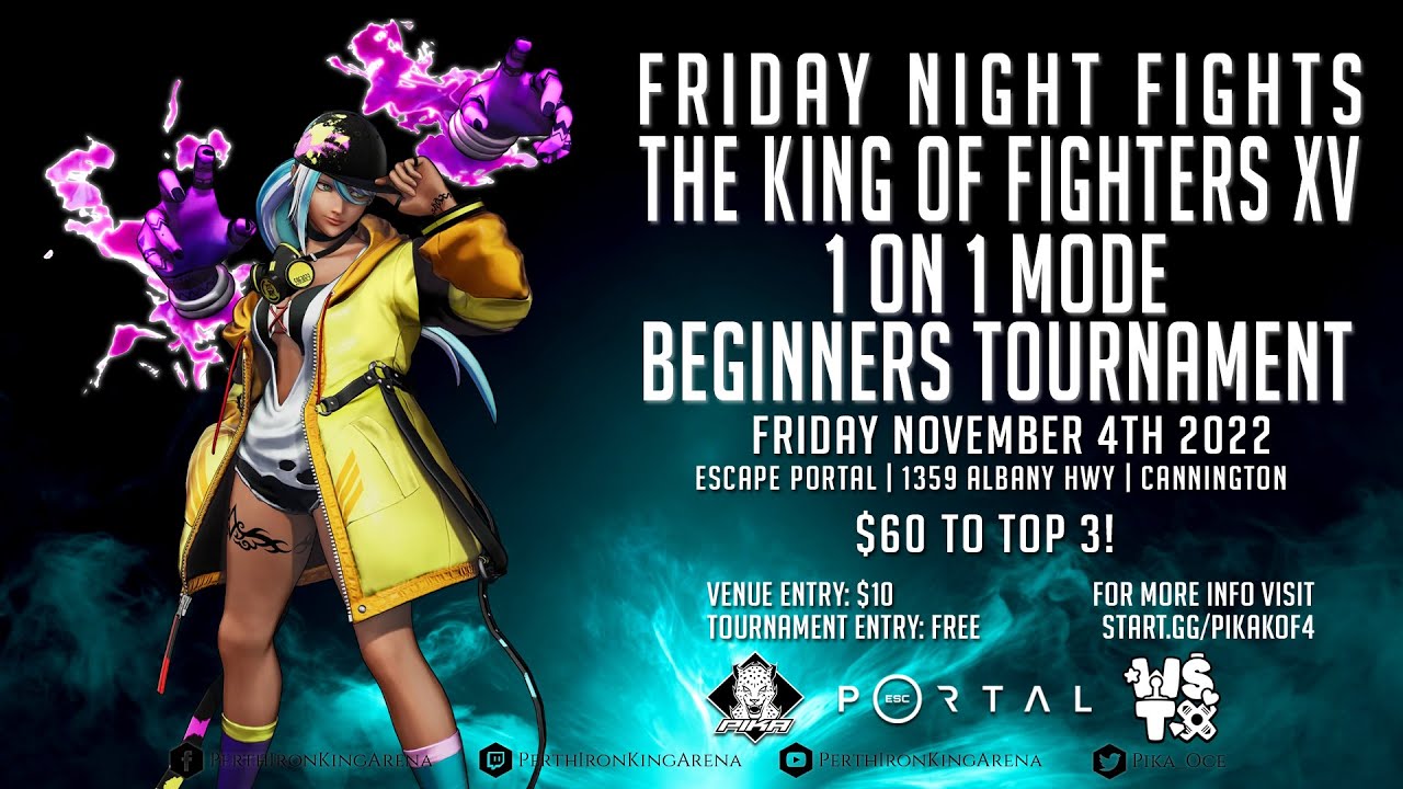 PIKA Friday Night Fights: KOFXV 1on1 Mode Beginners Tournament