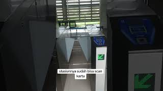 stasiunnya sudah bisa scan kartu #rel #kereta #transportasi #info #stasiun