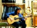Pepe Ortega guitarra de palosanto de Madagascar en Guitarreria Alberto Martin