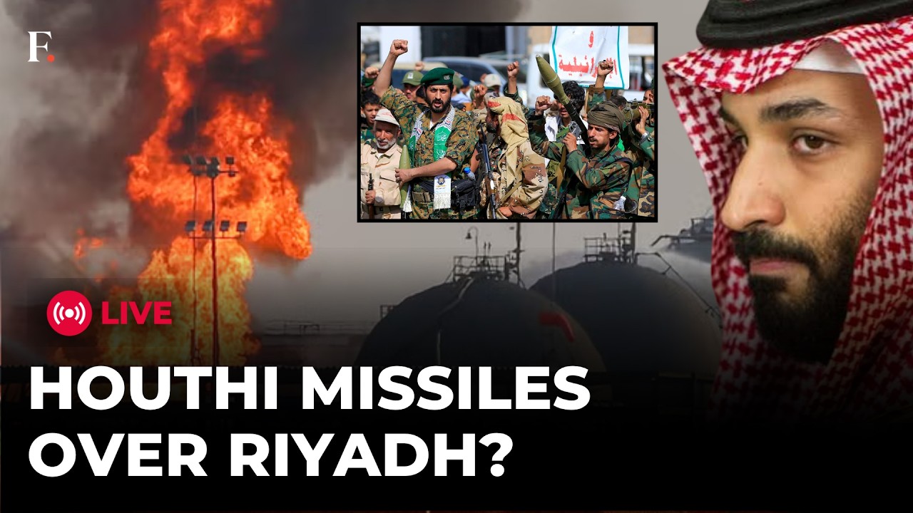 Houthis Claim Aramco Attack | Riyadh Oil Refinery Fire As Strait Of Hormuz Attacks Escalate | LIVE thumbnail