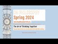 "The Art of Thinking Together": ‎Thomas Bartscherer in conversation with Gabriella Lindsay