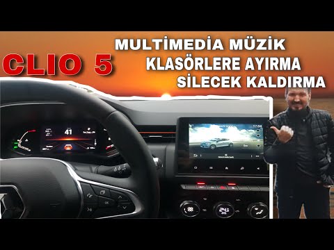 Clio 5 Multimedia Müzik dosyası, Sinyal sesi ve Silecek kaldırma servis modu açma