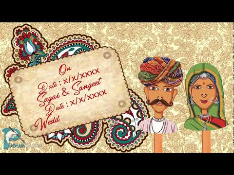 Rajasthani Wedding Save The Date Video Marwari Style Wedding Invitation Animated Video Youtube