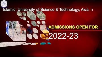 Admissions 2022-23 at IUST