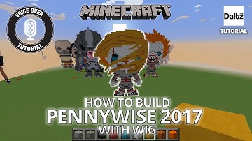 Minecraft Pixel Art - Pennywise Wig - Funko Pop Statue - Tutorial