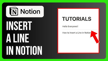 How to Insert a Line in Notion