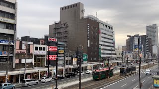阪堺電車　モ161形　天王寺駅前　発車