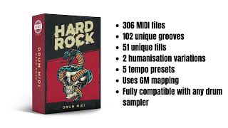 Munro Audio - Hard Rock MIDI Drum Pack