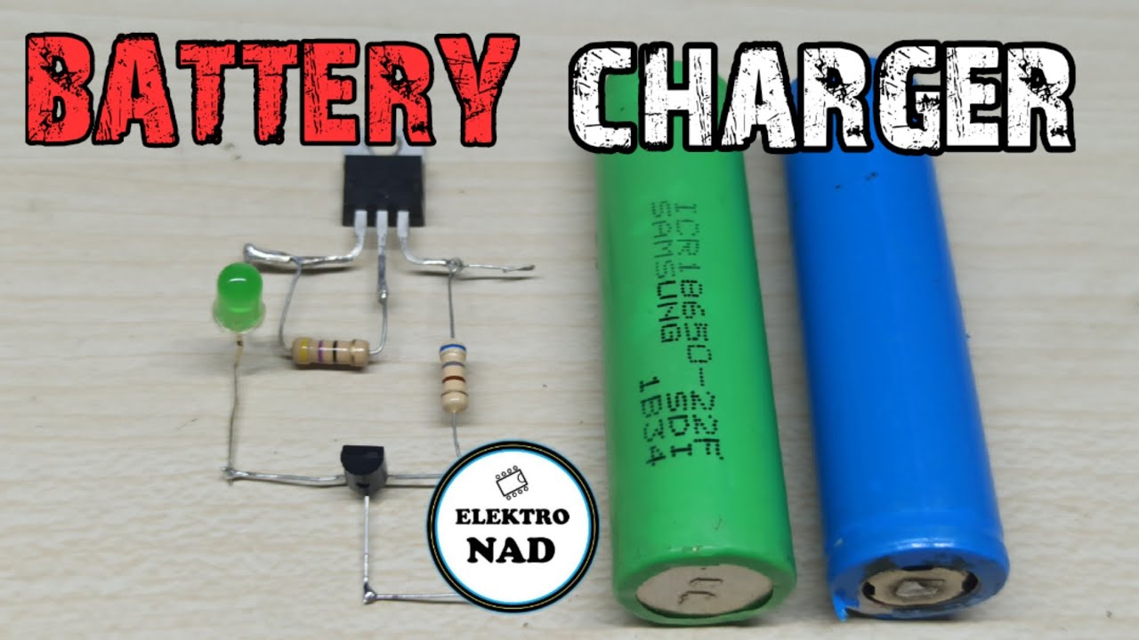 18650 battery charger circuit simple - YouTube