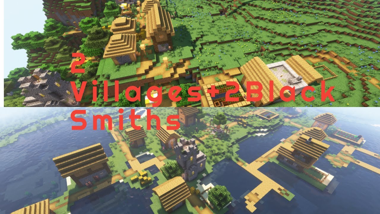 Minecraft Java 1.18.2 Village Seed With 2 Blacksmiths
