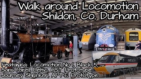 Locomotion Museum - full walk around - HST APT-E Black 5 Steam Diesel Railway Sans Pareil Shildon