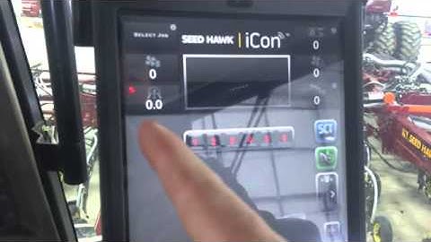 Overview of the Heads Up Display (HUD) Screen in Seed Hawk iCon Control App
