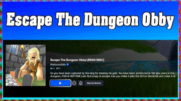 Roblox Escape The Dungeon Obby Walkthrough: The Ultimate Beginner