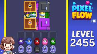 Pixel Flow Level 2455 Solution Walkthrough