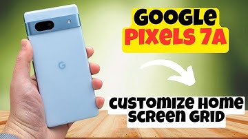 GOOGLE PIXEL 7A customize home screen grid ||How to set home screen grid || Home screen grid setting