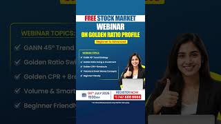 FREE Stock Market Webinar on Golden Ratio Profile | #trading #goldenratioprofile #ytshorts #shorts