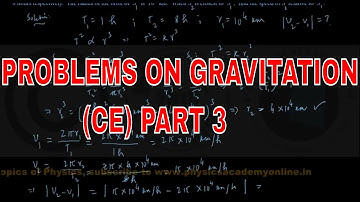 PROBLEMS ON GRAVITATION  COMPETITIVE EXAMINATIONS PART 3
