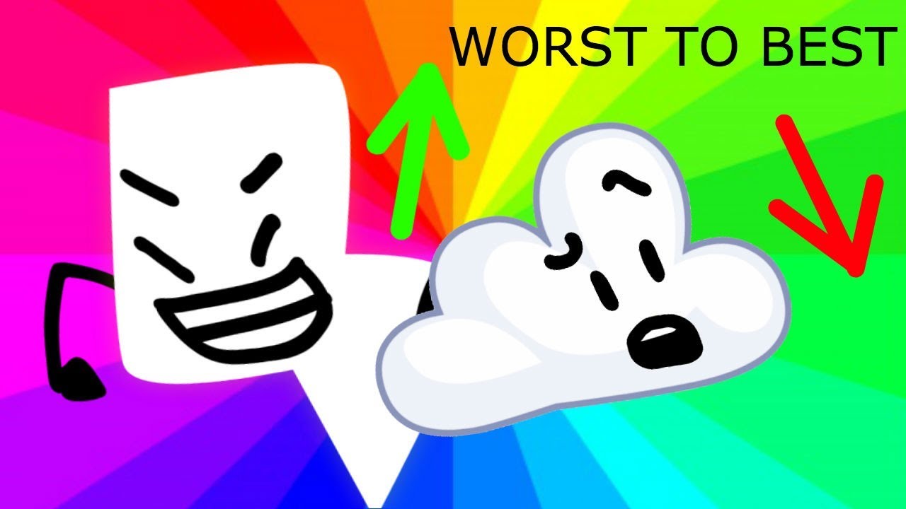 Least To Favorite Bfb Character V5 Youtube - bfdi awesomeness roblox