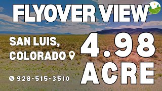 Fly Over - 4.98  acre land for sale in San Luis, Colorado [71545740]