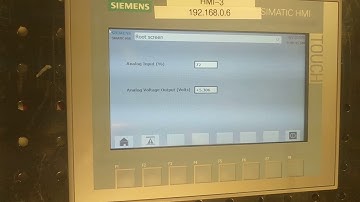 Siemens S7 -1200 Analog Output drives AC Lamp Brightness using Analog Input