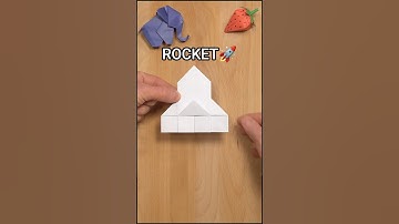 EASY PAPER ROCKET | HOW TO MAKE PAPER SPACE SHIP INCLART
