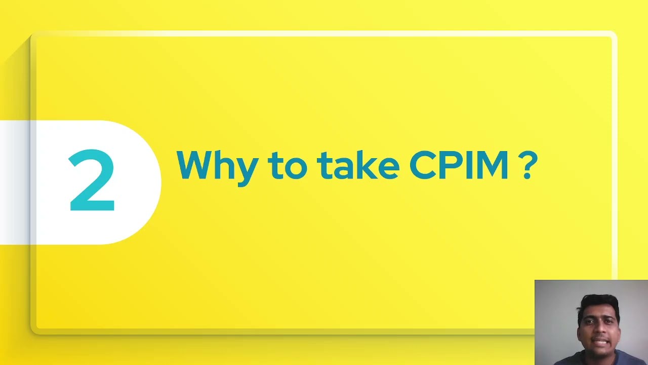 Why to take CPIM Certification