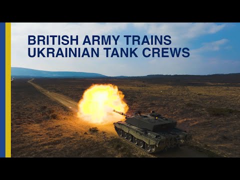 British Army trains Ukrainian Tank Crews on Challenger 2