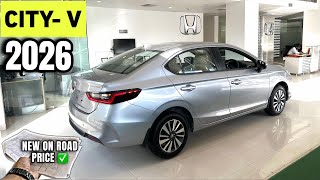 2026 New Honda City V🔥 सिर्फ 12.99 लाख 😍 Detailed Walkaround