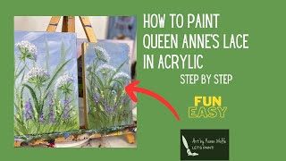 Learn How to Paint Queen Anne's Lace in Acrylic