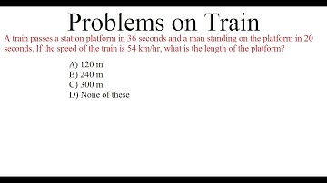 Aptitude || Problems on Train || Session5 QA