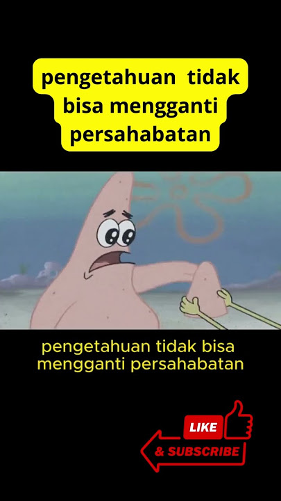 pengetahuan tidak bisa mengganti persahabatan #quotes #patrick