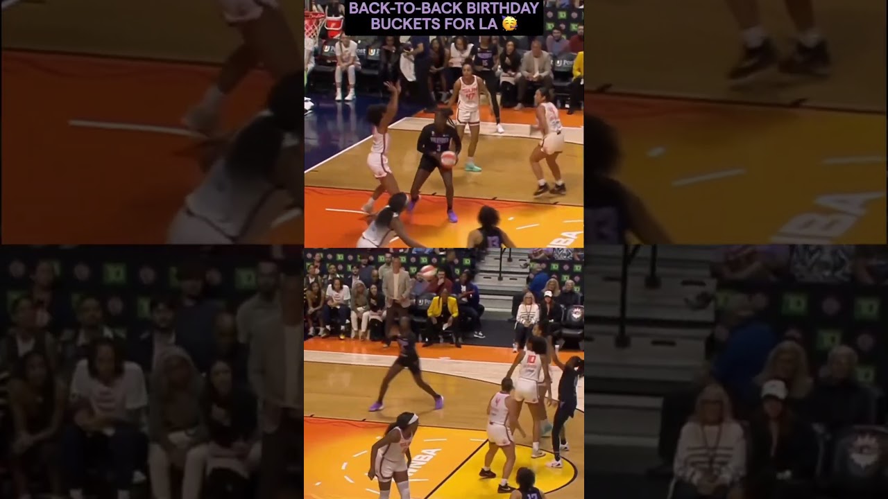 Back To Back Birthday Buckets For LA! 🥳 #wnba #goldenstatevalkyries #shorts