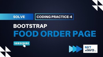 Coding Practice 4 - Food Order Page (Bootstrap) | NxtWave
