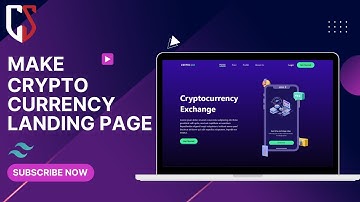 Make a Cryptocurrency Landing Page using Tailwind CSS | TailwindCSS | Coding Snippets