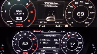 Audi A5 3.0 TDI vs 2.0 TFSI 0-170 acceleration.