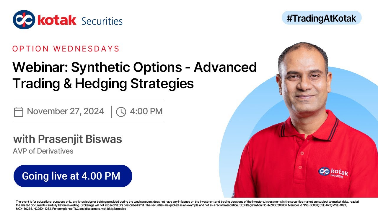 LIVE | Webinar: Synthetic Options - Advanced Trading & Hedging